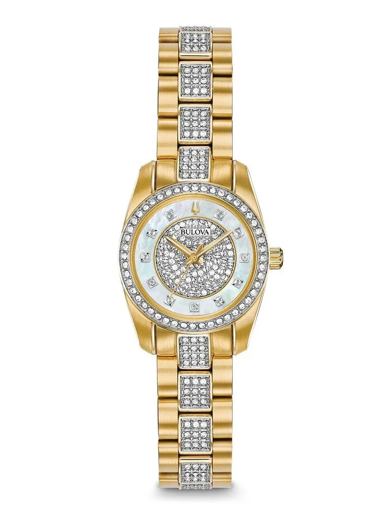 Bulova Crystal Quartz Ladies Watch 98L241
