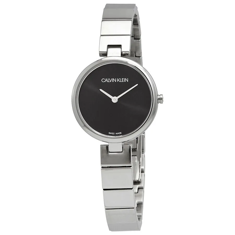 Calvin Klein Authentic Quartz Black Dial Ladies Watch K8G23141