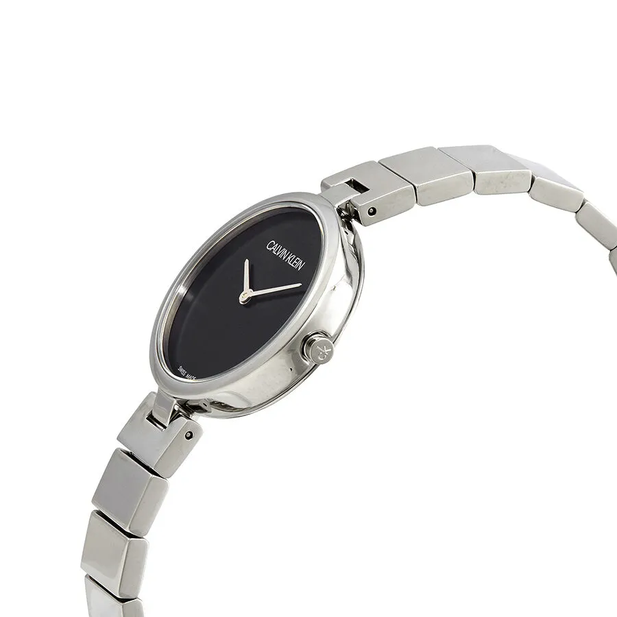 Calvin Klein Authentic Quartz Black Dial Ladies Watch K8G23141