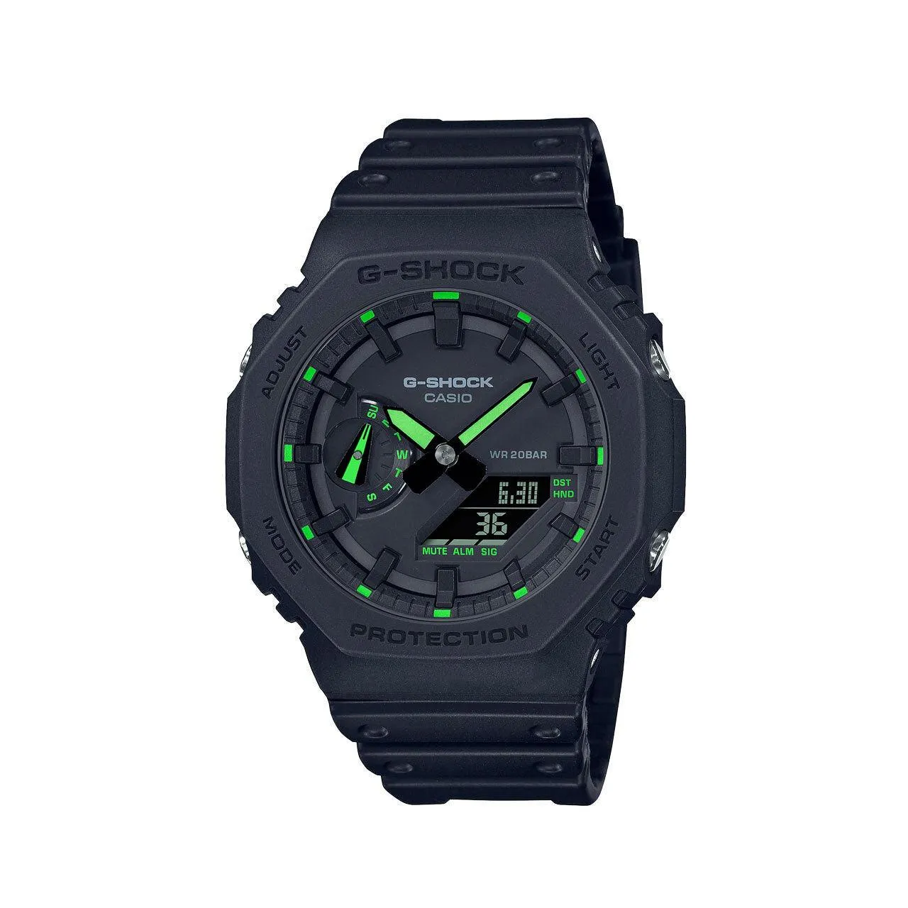 Carbon Core Guard Slim Duo - Black / Neon Green - GA2100-1A3