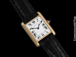 Cartier Tank Louis Mens (Midsize) Mechancial Watch - Solid 18K Gold