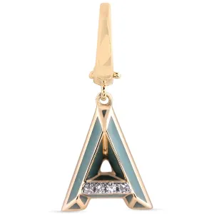 Ceramic Alphabet charm RDCH0031GG-A RDCH0031GG-A