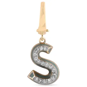 Ceramic Alphabet charm RDCH0031GG-S RDCH0031GG-S
