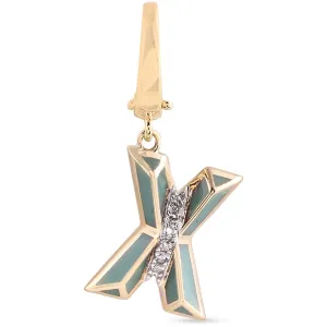 Ceramic Alphabet charm RDCH0031GG-X RDCH0031GG-X
