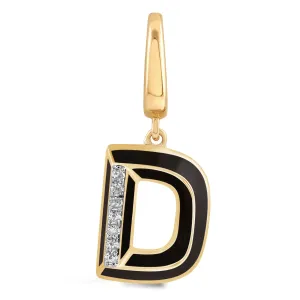 Ceramic Alphabet charm RDCH0031PB-D RDCH0031PB-D