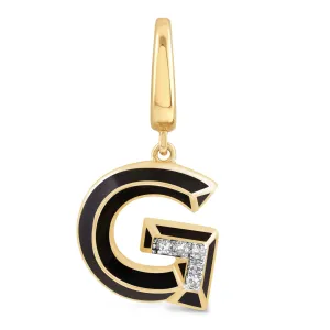 Ceramic Alphabet charm RDCH0031PB-G RDCH0031PB-G