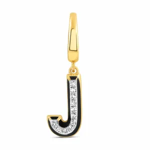 Ceramic Alphabet charm RDCH0031PB-J RDCH0031PB-J