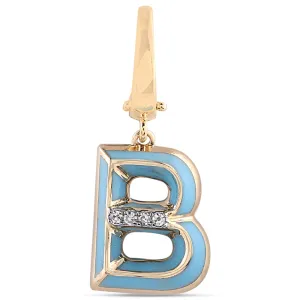 Ceramic Alphabet charm RDCH0031RB-B RDCH0031RB-B