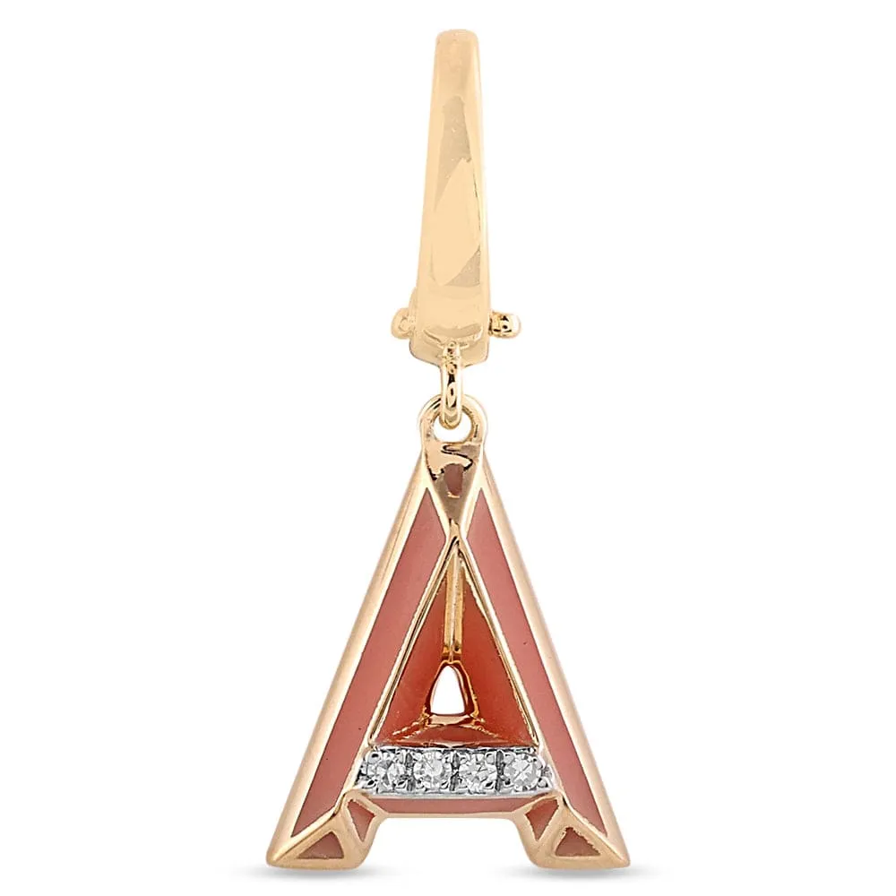 Ceramic Alphabet charm RDCH0031SC-A RDCH0031SC-A