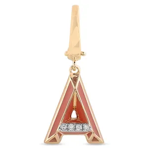 Ceramic Alphabet charm RDCH0031SC-A RDCH0031SC-A
