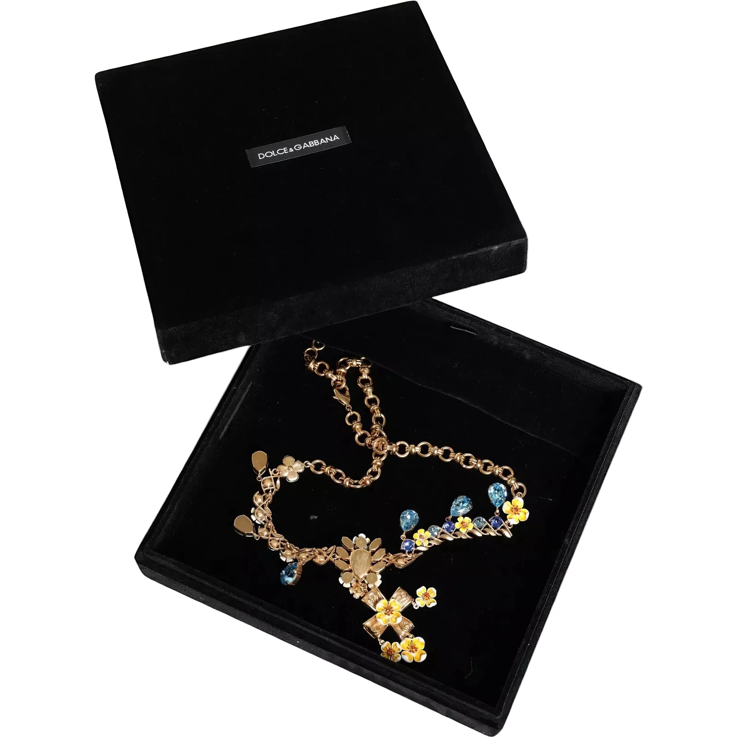 Cross Pendant Necklace With Crystal Embellishments