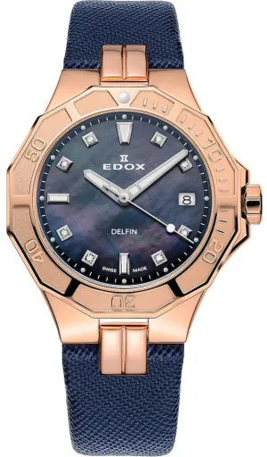 EDX Watch Delfin Diver Date Lady D