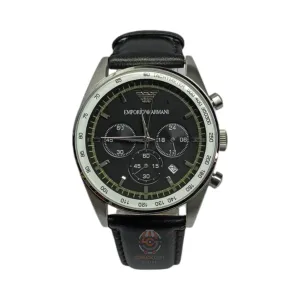 Emporio Armani – Master Quality – Chrono graph – Black/Green – Strap – Men’s Watch