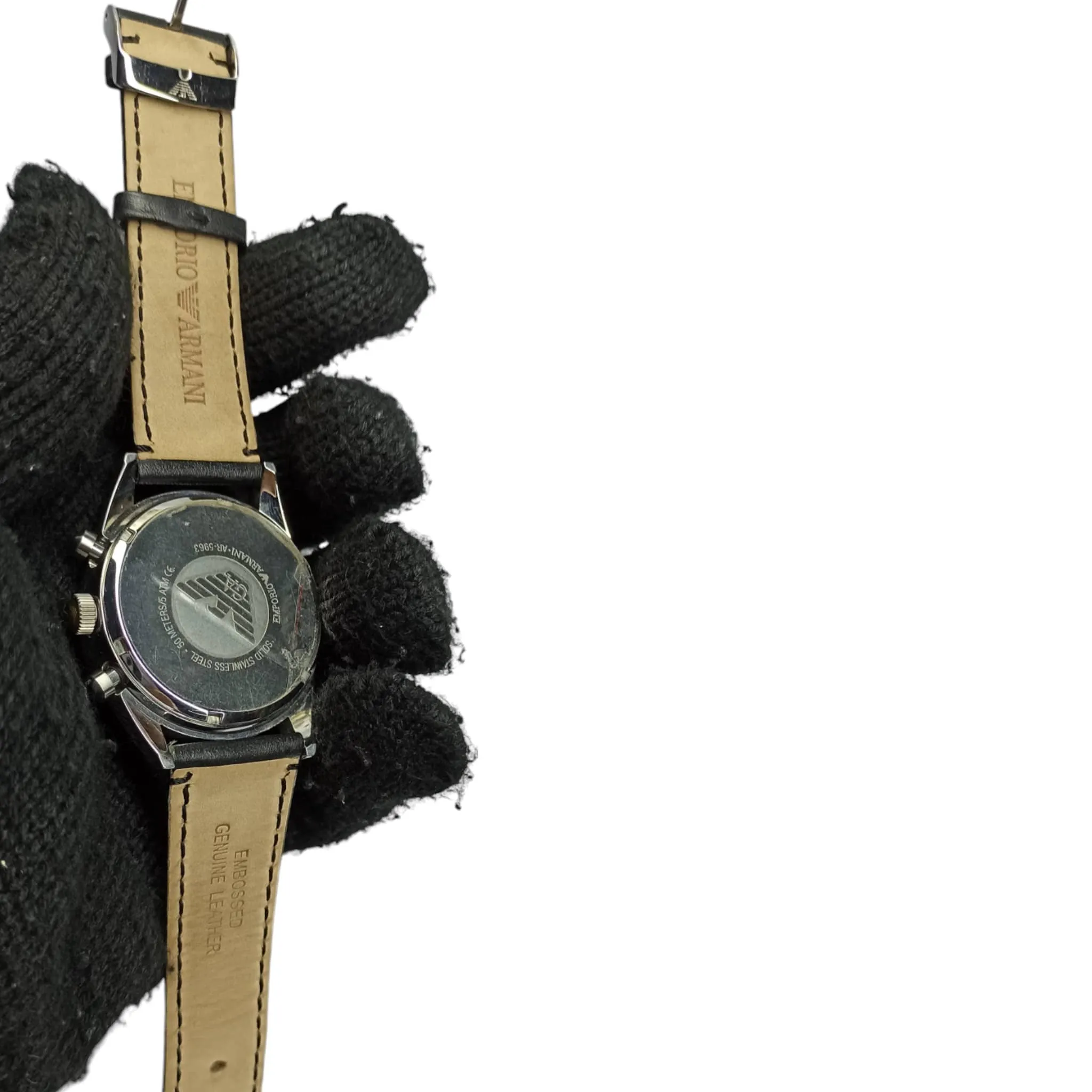 Emporio Armani – Master Quality – Chrono graph – Black/Green – Strap – Men’s Watch