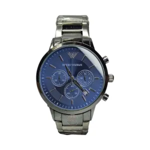 Emporio Armani – Master Quality – Chrono graph – Silver/Blue – Men Watch