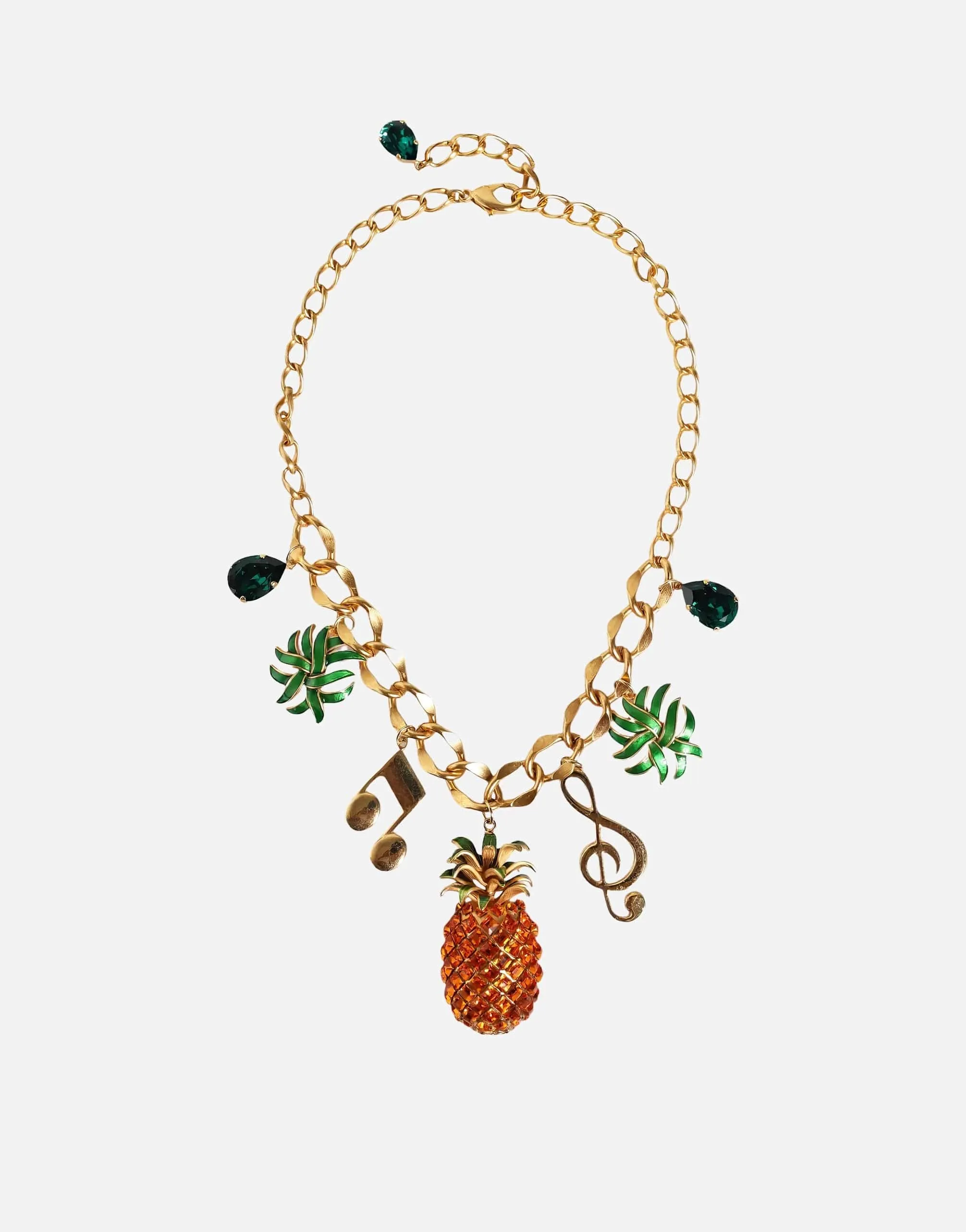 Filigree Crystal Pineapple Necklace
