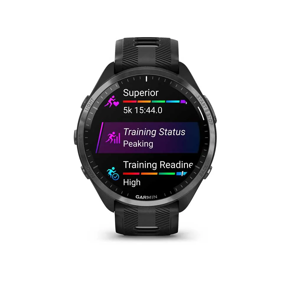 Forerunner 965 Running Watch - Black/Powder Gray