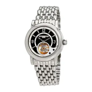 Frederique Constant Heart Beat Black and Silver Dial Men's Watch FC-930ABS4H6B