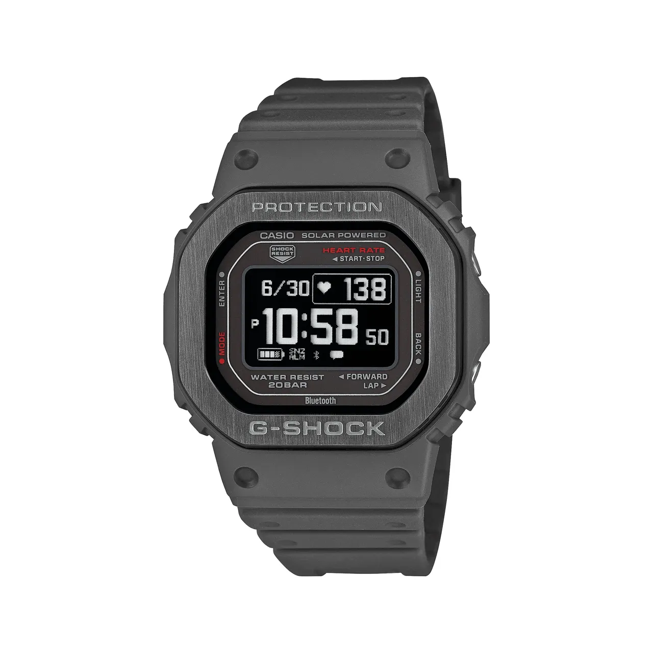 G-Shock G-Squad - Black Ion Plated Heart Rate Monitor Watch - DWH5600MB-8D