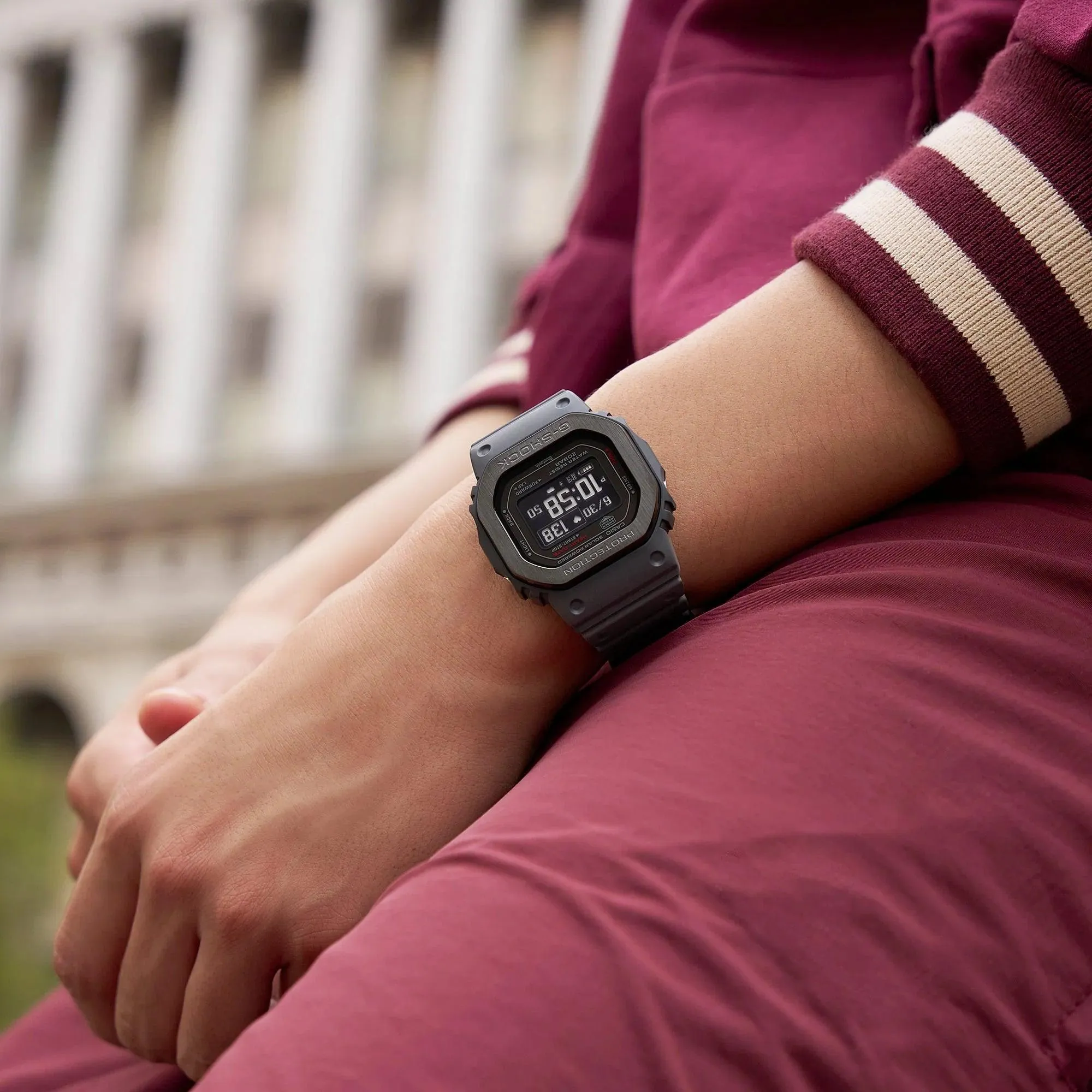 G-Shock G-Squad - Black Ion Plated Heart Rate Monitor Watch - DWH5600MB-8D