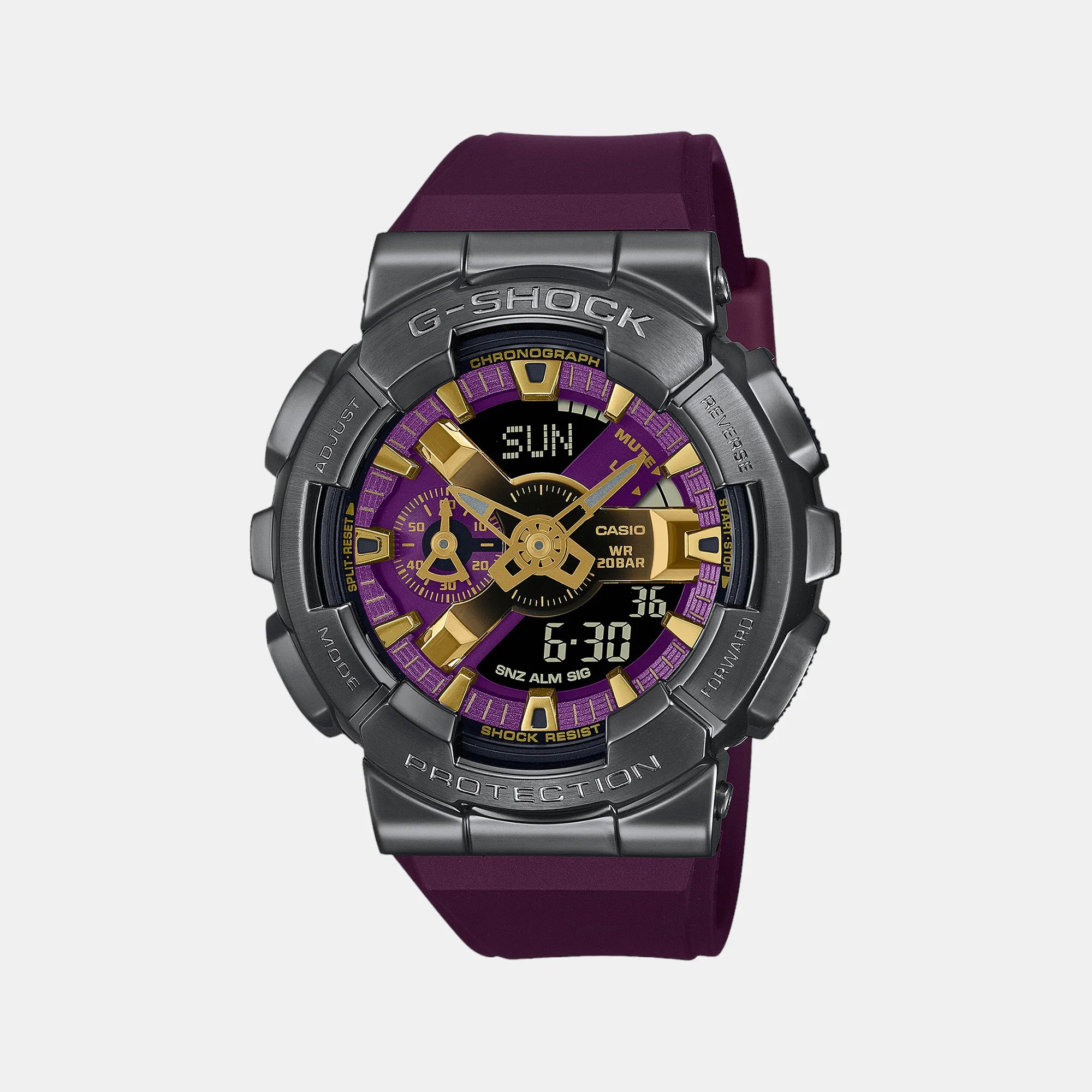 G-Shock Men's Purple Analog-Digital Resin Watch G1435 - GM-110CL-6ADR