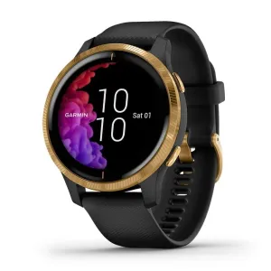 Garmin Venu Black Silicone Band Black Digital Dial Smart Watch - 010-02173-31