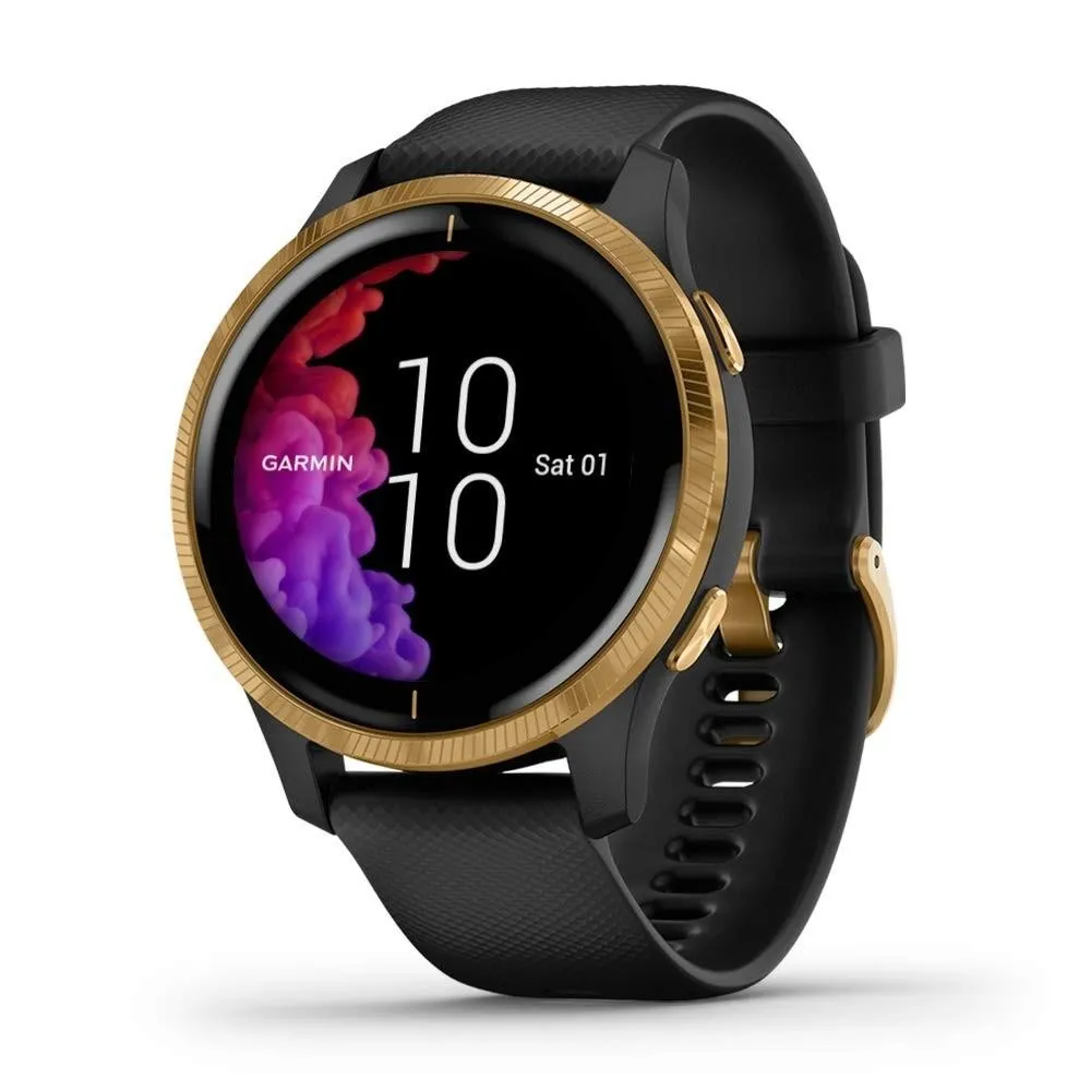 Garmin Venu Black Silicone Band Black Digital Dial Smart Watch - 010-02173-31