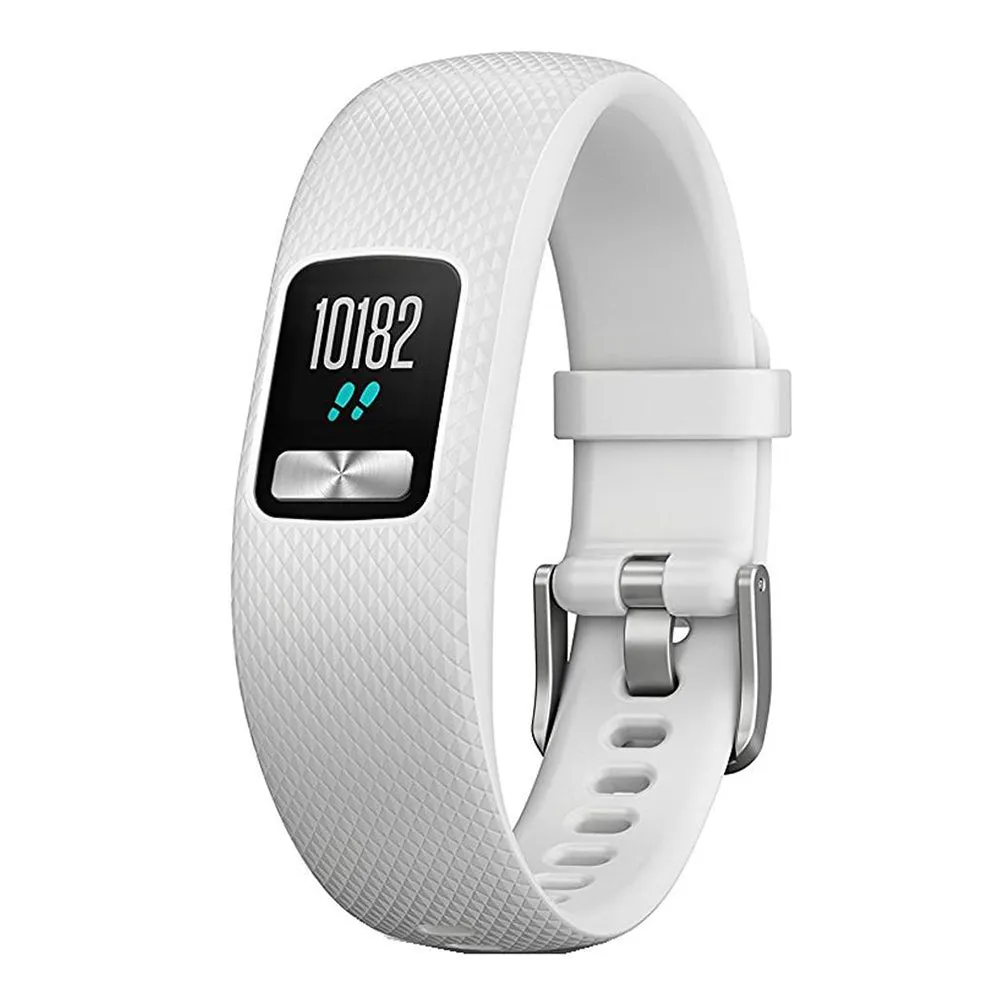 Garmin vivofit 4 Activity Tracker White Band Black Digital Dial Watch - 010-01847-01