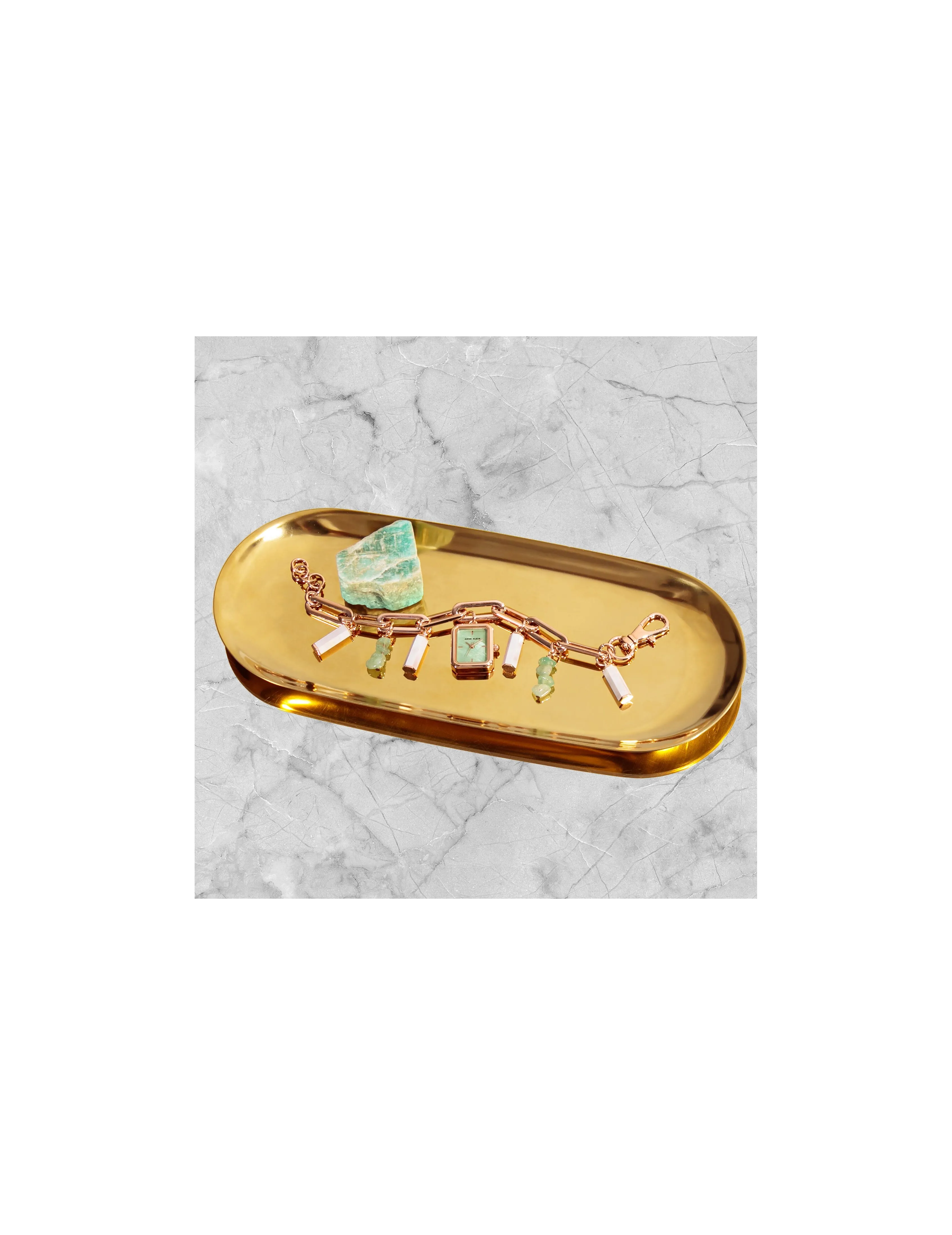 Gemstone Charm Bracelet Watch