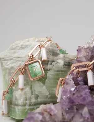 Gemstone Charm Bracelet Watch