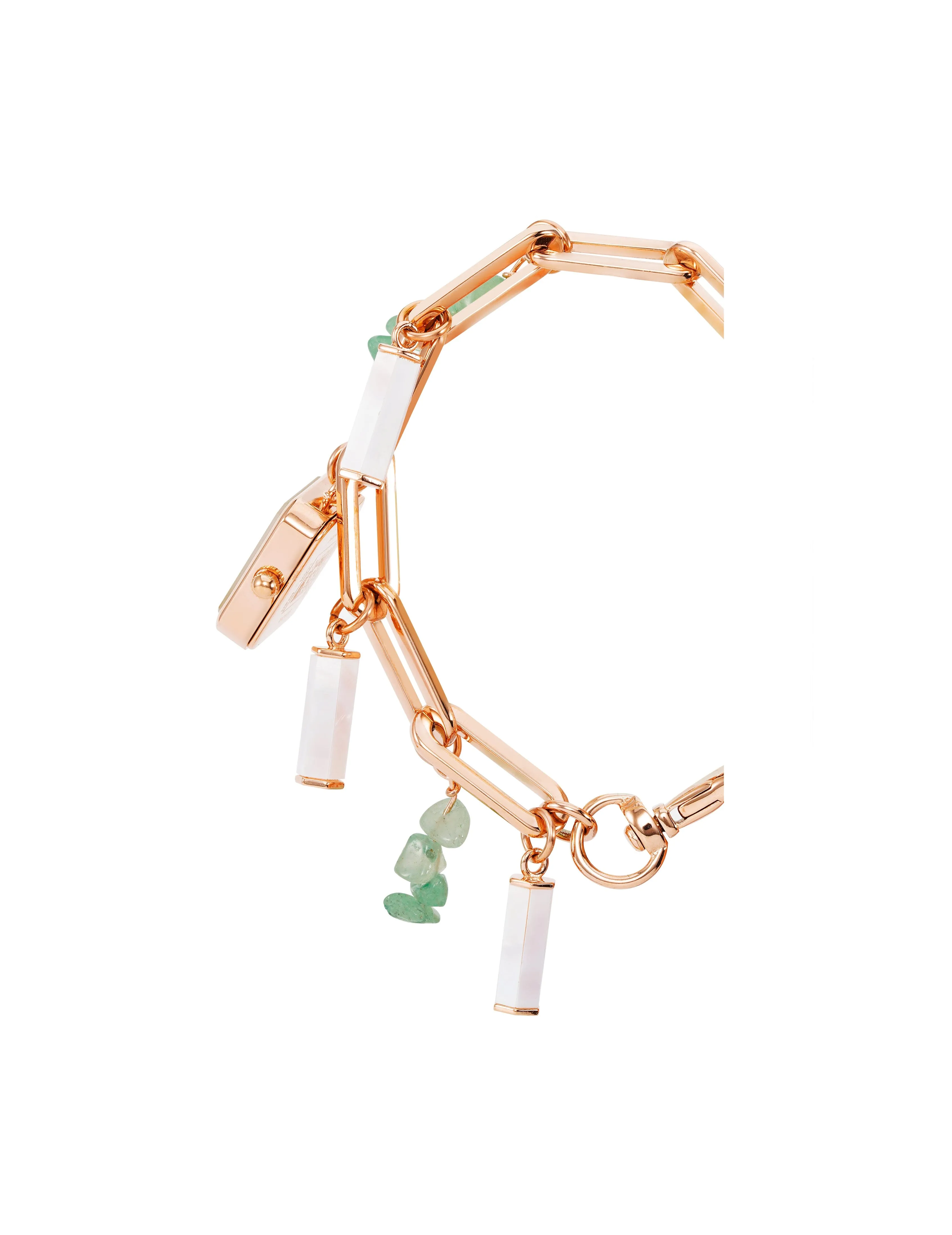 Gemstone Charm Bracelet Watch