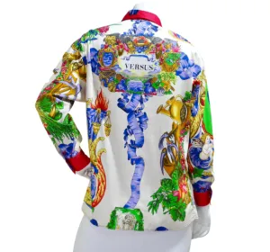 Gianni Versace Versus 1990's Print Blouse
