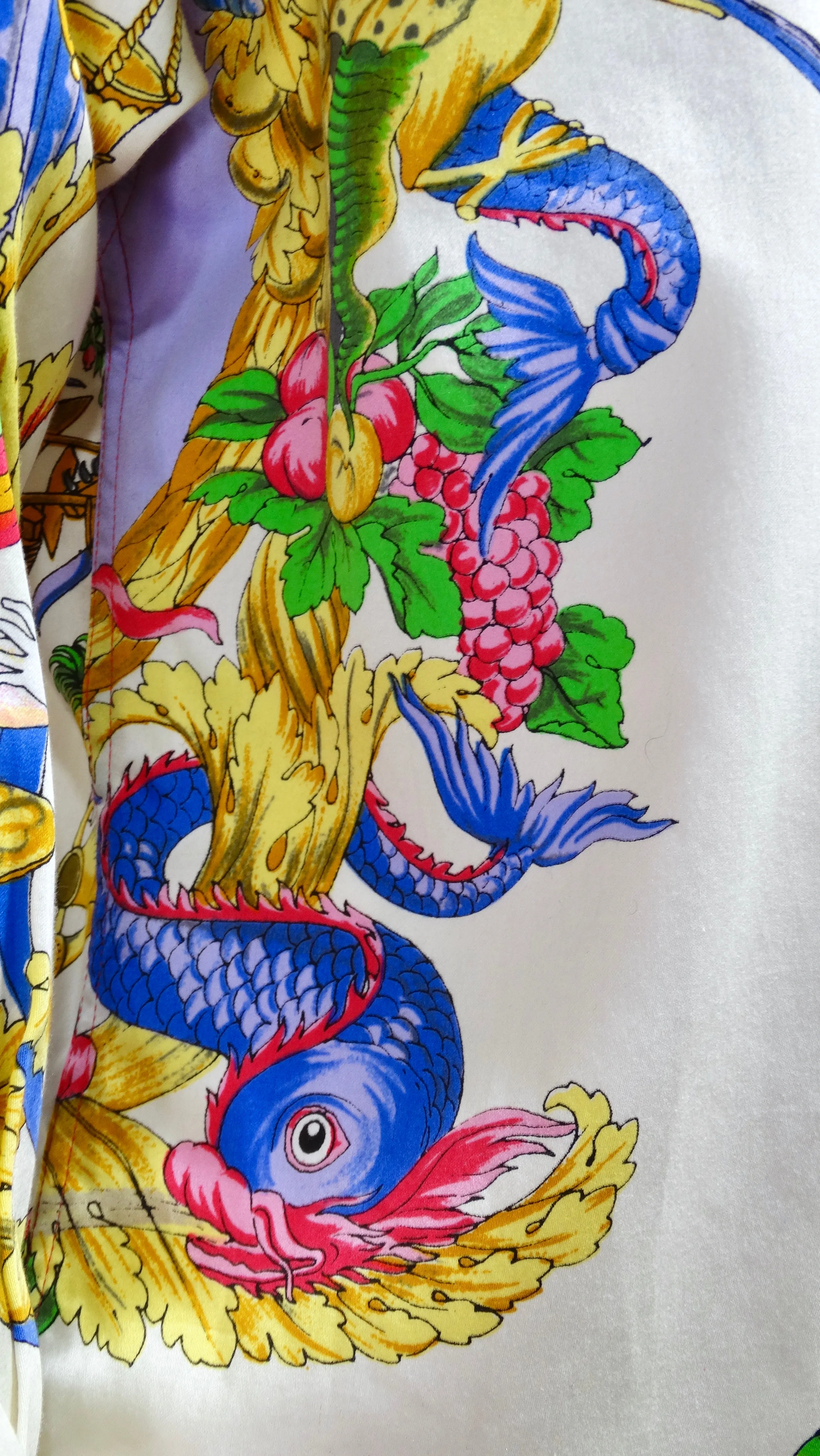 Gianni Versace Versus 1990's Print Blouse