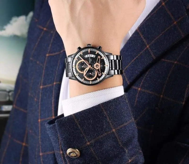 Gold And Black Luxury Sports Watches