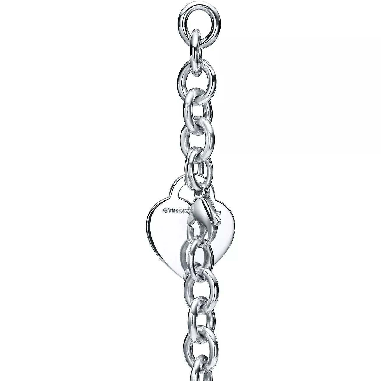 Heart Tag Charm Bracelet