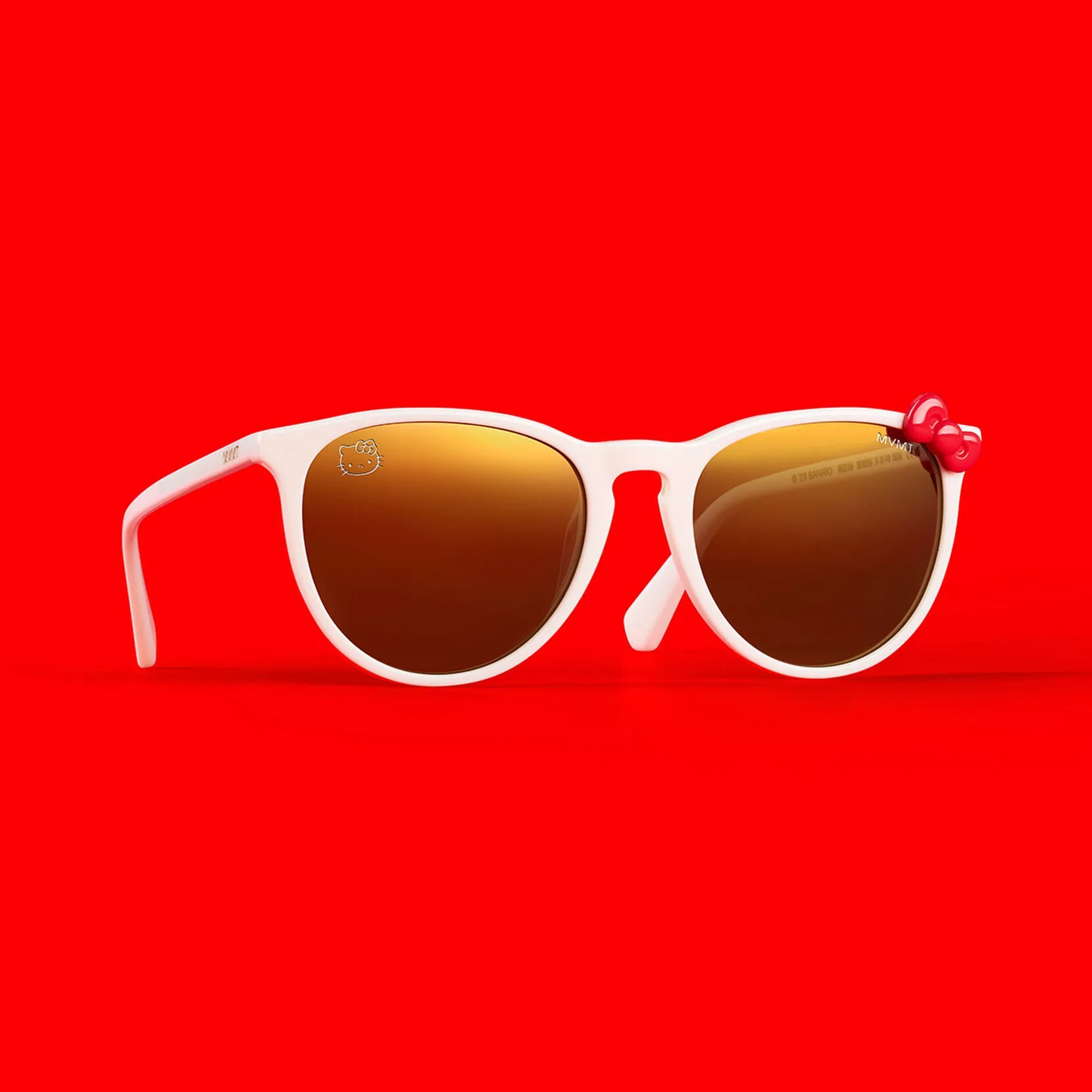 Hello Kitty x MVMT Ingram Sunglasses (Glossy White)