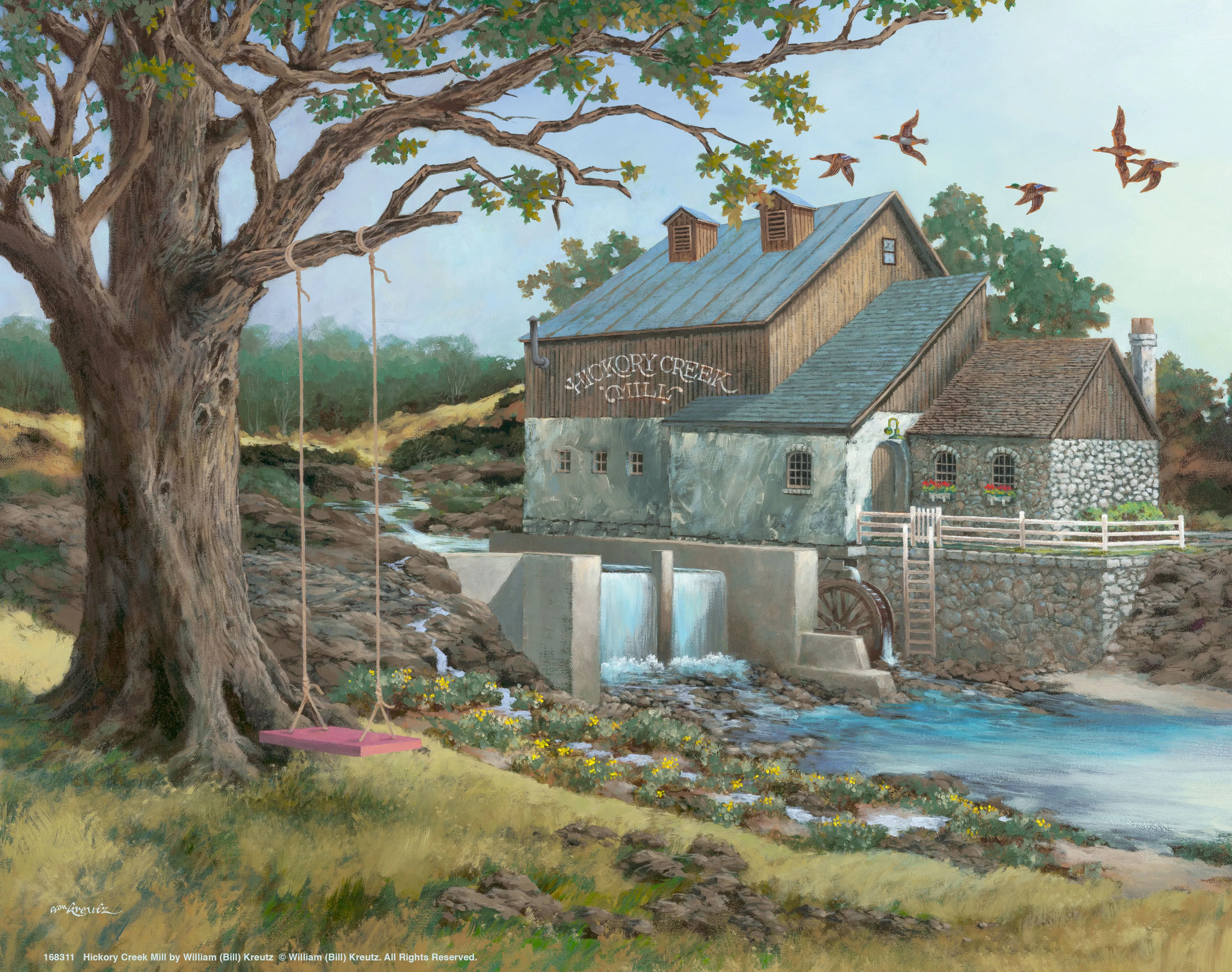 Hickory Creek Mill - Art Prints