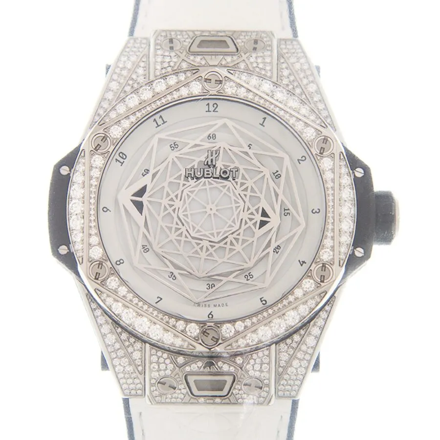 Hublot Big Bang Sang Bleu Automatic Diamond White Dial Unisex Watch 415.NX.2027.VR.1704.MXM18