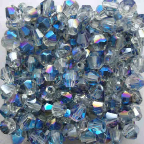 Isywaka U Choice 200PCS 4mm Bicone Austria Crystal Beads charm Glass Beads Loose Spacer Bead for DIY Jewelry Making