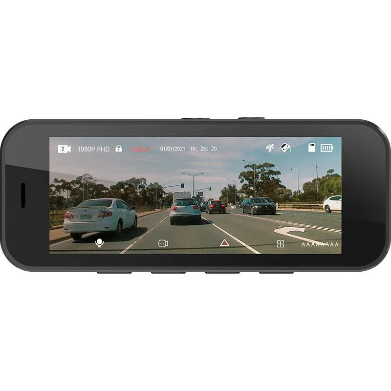 Kapture Compact FHD Front & HD Rear Dash Camera with 3.2" Screen