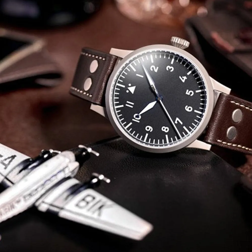 LACO PILOT WATCH ORIGINAL MEMMINGEN 42 MM HANDWINDING