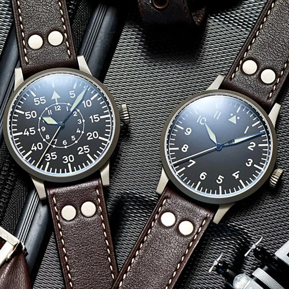 LACO PILOT WATCH ORIGINAL MEMMINGEN 42 MM HANDWINDING