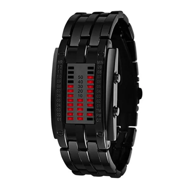 LED Date Bracelet Watch Binary Wristwatch Sport Watches