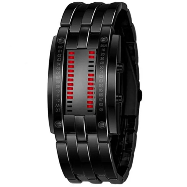 LED Date Bracelet Watch Binary Wristwatch Sport Watches