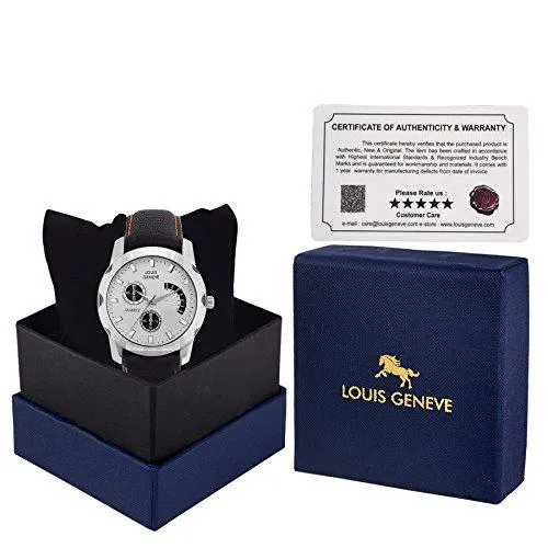 Louis Geneve Analogue White Dial Men's Watch LG-MW-B-WHITE-051