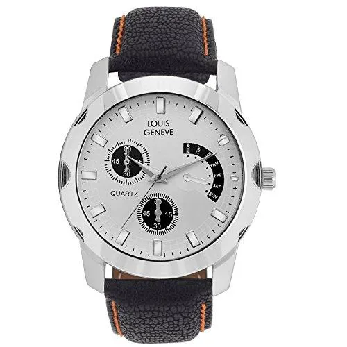 Louis Geneve Analogue White Dial Men's Watch LG-MW-B-WHITE-051