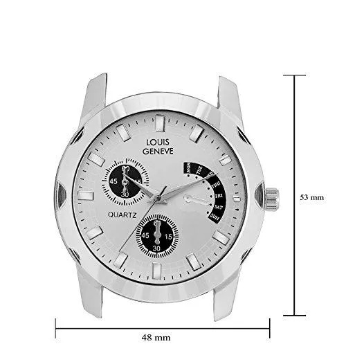 Louis Geneve Analogue White Dial Men's Watch LG-MW-B-WHITE-051
