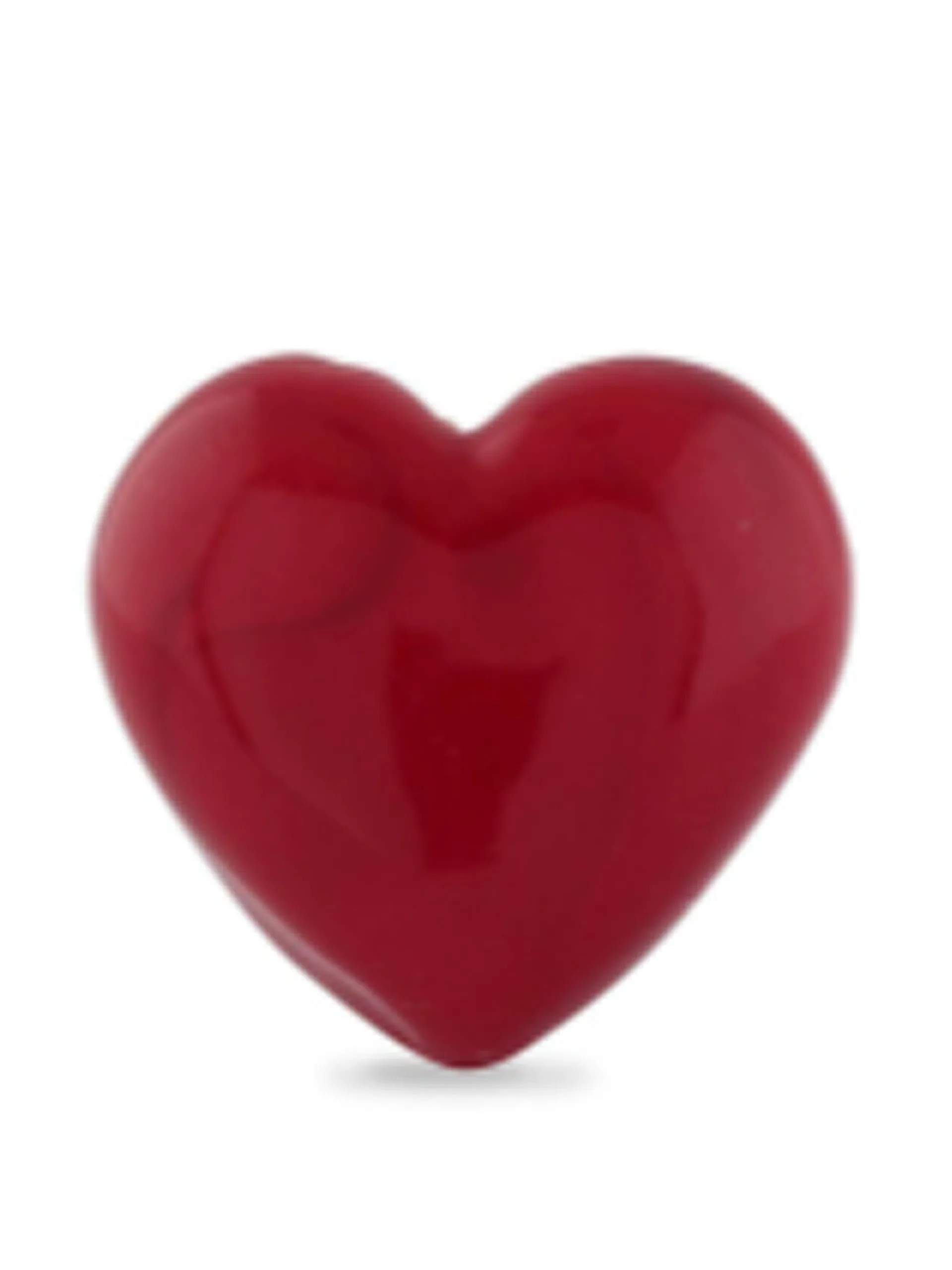 Love red glass stud earring