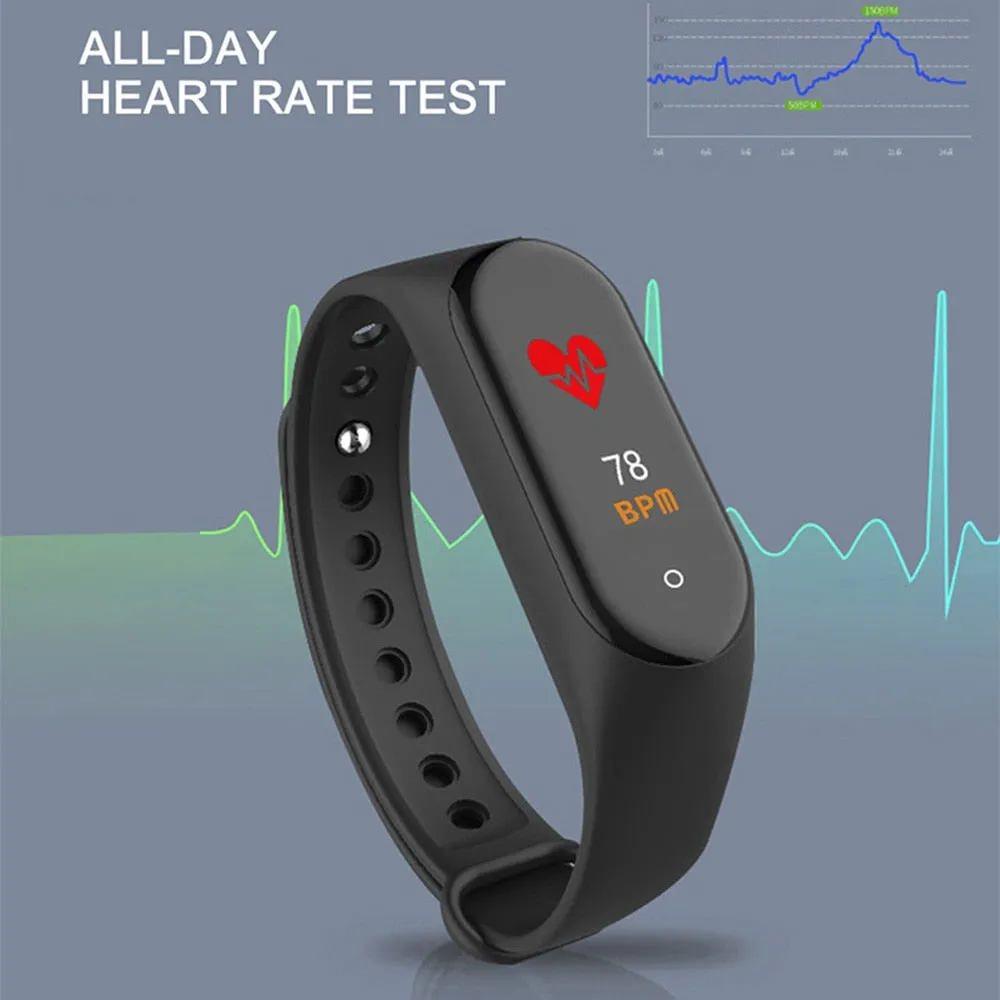 M4 Smart Fitness Watch with *** 1 x FREE DESIGNER STRAP ***
