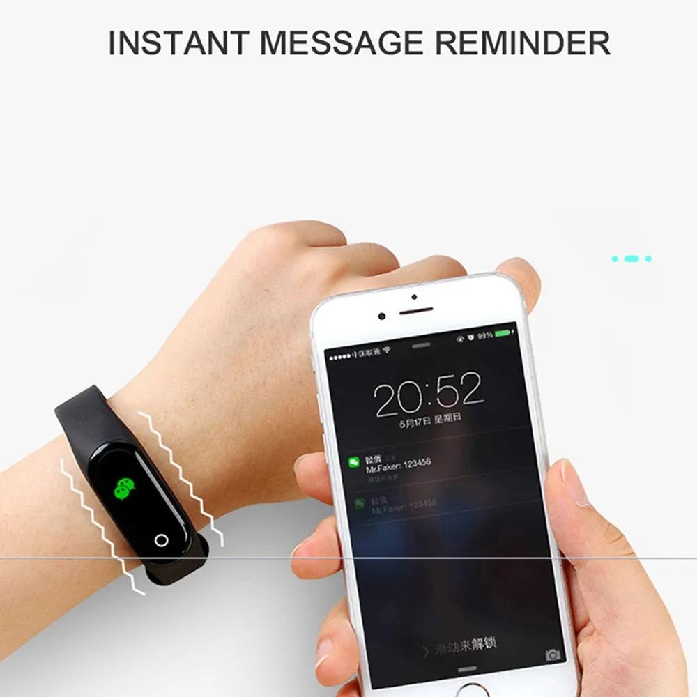 M4 Smart Fitness Watch with *** 1 x FREE DESIGNER STRAP ***
